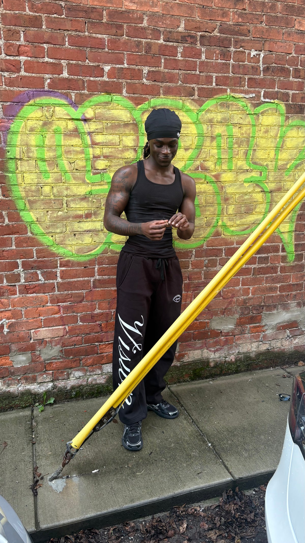 Black DV Sweatpants