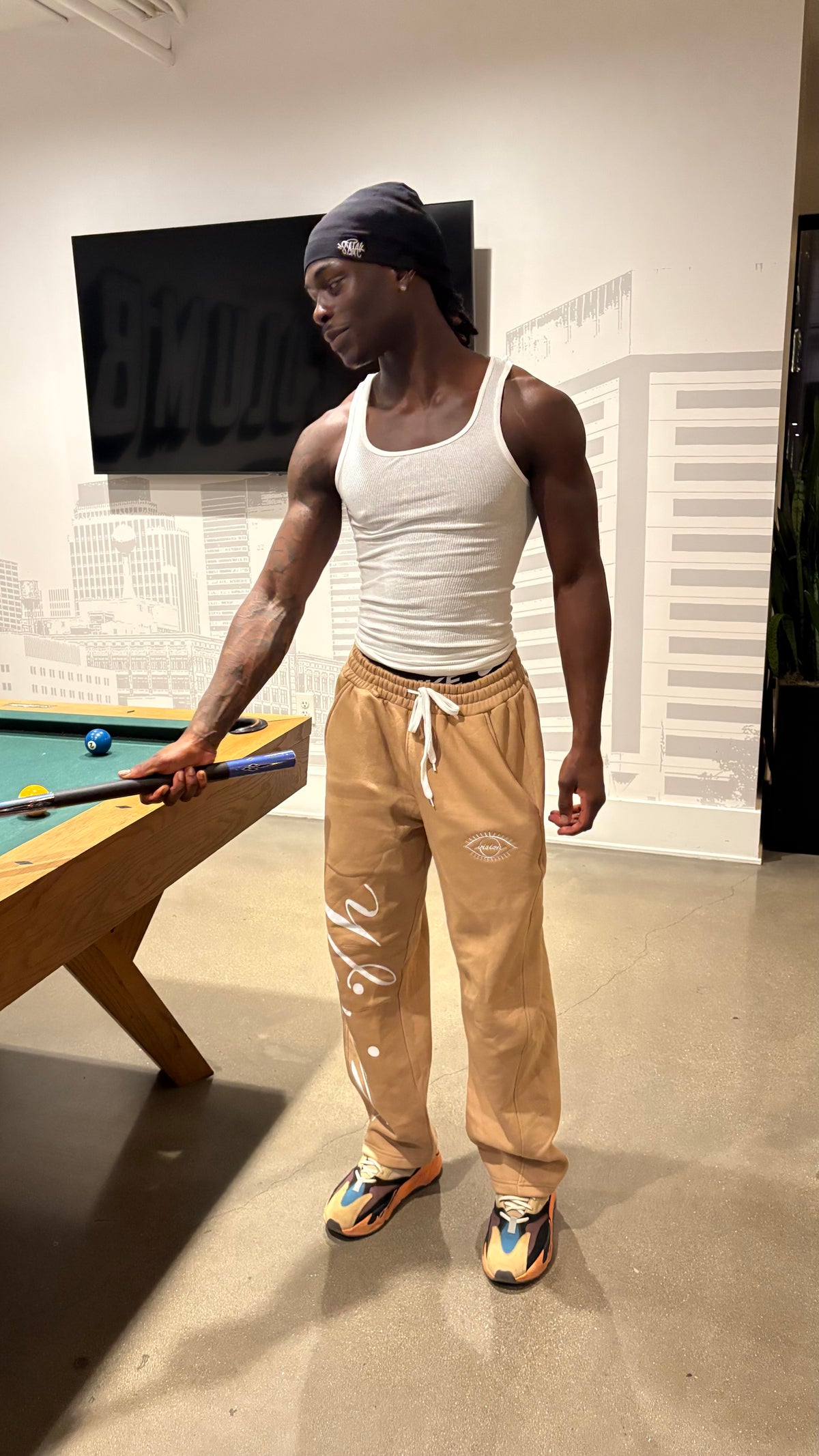 Beige DV Sweatpants