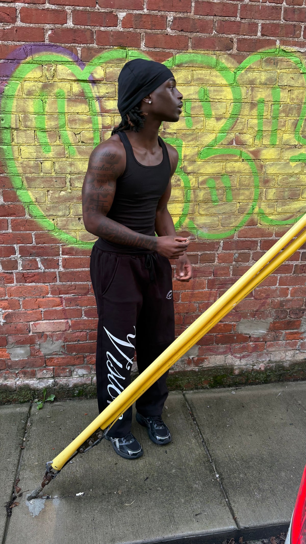 Black DV Sweatpants