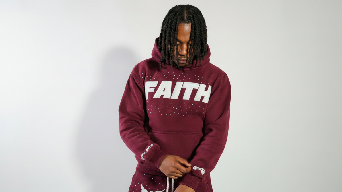 Faith Set in Burgundy